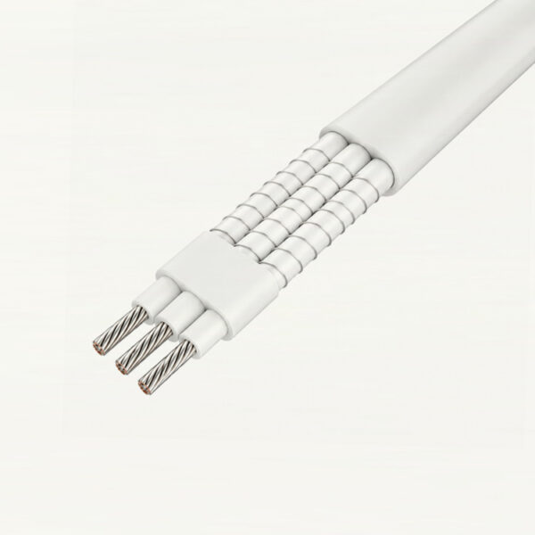 Silicone Rubber Constant Wattage Heating Cable 3-phase